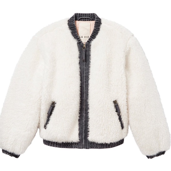 PRISTINE CONDITION! Rebecca Taylor La Vie Fur and denim jacket - Picture 2 of 2